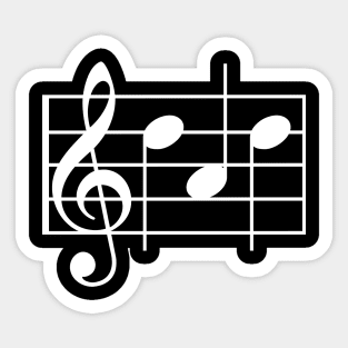 Musical Notes "Dad" Sticker